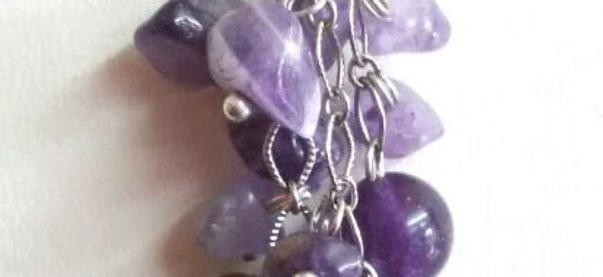 שרשרת אבני אמטיסט נגד פחדים וחרדות
