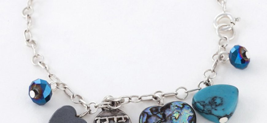 צמיד נגד עין הרע -לב טורכיז